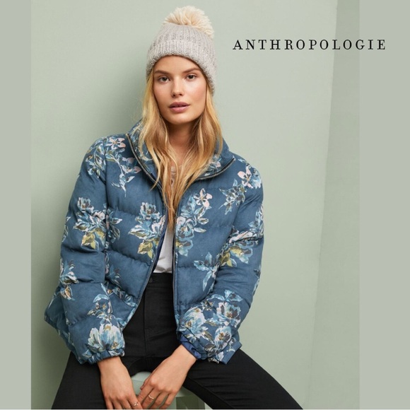 Anthropologie Jackets & Blazers - Anthropologie | ett:twa Floral Puffer Coat